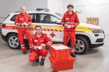 Vorbereitungen beim Roten Kreuz Scheibbs - © RKNÖ/L. Hürner Das Rote Kreuz Scheibbs bereitet sich auf die COVID-Massentestung vor.