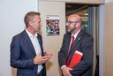 Ehrungsabend Rotes Kreuz Salzburg - angeregte Gespräche Eder und Sommerauer