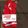 Die passende Jacke - © Österreichisches Rotes Kreuz Am Bild zu sehen ist das Werbesujet der passenden Jackenkampagne - die rote Jacke