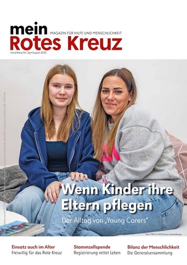 Cover des Rotkreuz-Magazins nur mit zwei jungen Damen