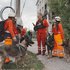 Evakuierung mit Hunden in Charkiw nach Drohnenangriff
