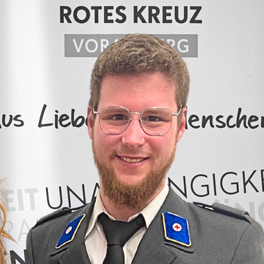 Josua Kocet zeichnet neu Verantwortung für die Ortsstelle Götzis.