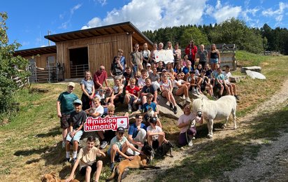 Spendenscheckübergabe Abschluss Mission Humanity Marianum