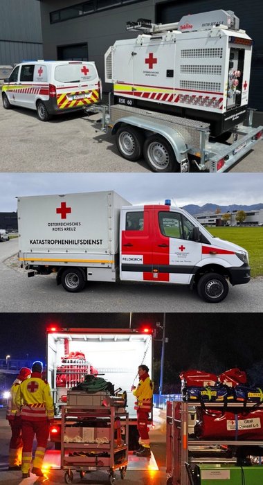 Equipment bei Großeinsatz