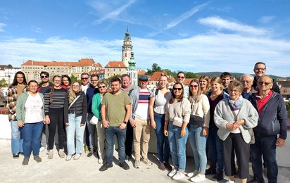 Gruppenfoto beim Ausflug der OS Sattledt