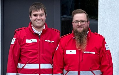 Ortsstellenleiter-Stellvertreter Christoph Heindl und Ortsstellenleiter David Datzinger