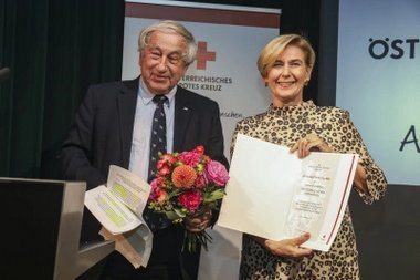 ÖRK-Präsident Gerald Schöpfer &  Bildungsdirektorin der Stadt Wien Elisabeth Fuchs
