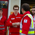 Teambesprechung bei Hochwasser in Niederösterreich 2013