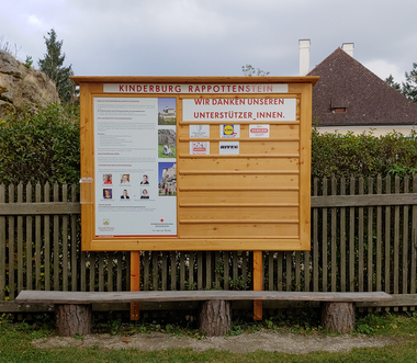 Wand der Helfer_innen der Kinderburg Rappottenstein