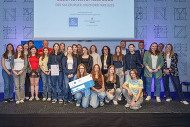Ein Gruppenfoto zum Gut-Drauf-Gesundheitspreis 2026.