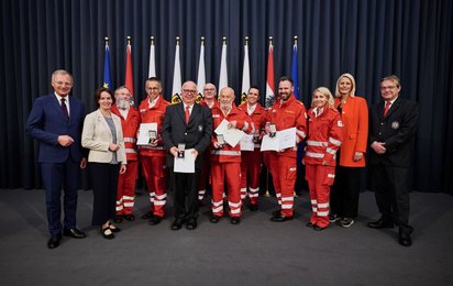 Verleihung Rettungsdienstmedaillen