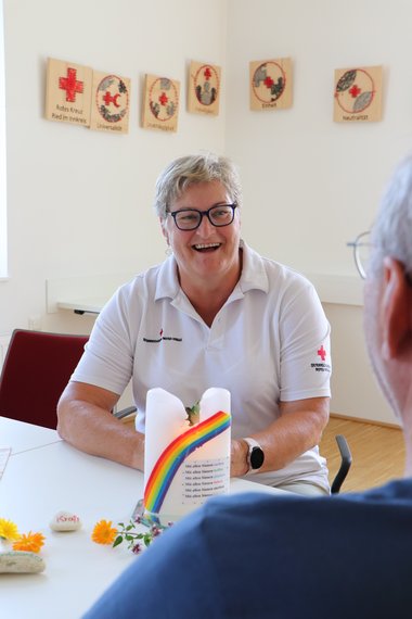 Hospizmitarbeiterin Christine Zweimüller