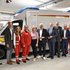 Gruppenfoto (von l nach r): Robert Maurer MSc, MBA (GF Barmherzige Brüder Eisenstadt), Dir. Mag. Tanja König (GF RK Burgenland), MR Dr. Werner Krischka (Präsident RK Burgenland), Bgmst. Rita Stenger, LAbg. Bgmst. Mag. Thomas Steiner, BA, Mag. Franz Öhler, MBA MPH (Gesundheit Burgenland), Landeschefarzt Primar Dr. Reinhold Renner, Vizebürgermeister Istvan Deli, Landesrettungskommandant Hans-Peter Polzer, Dir. Thomas Wallner MsC. (GF RK Burgenland) 