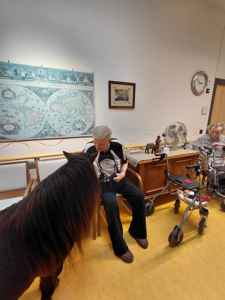 Bewohner mit Bianca Santner und Pony