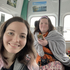 Lucy und Gaby bei der Ausfahrt mit dem Kinderburg mobil.