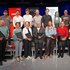 Die Geehrten: (vorne v.l.n.r.) Roland Bereuter, Daniela Hartmann, Karin Burtscher, Georg Fraccaro, Christina Klingauf, Gülsen Nergiz Saskin-Sisman, Nicole Jennifer Hämmerle. (Hinten v.l.n.r.) Rocco Miggiano, Alexander Hartmann, Ege Yasar, Hans Innerhofer, Efe Yasar, Ronja und Armin Boschi.