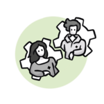 Icon: Bausteine der Organisation