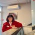 Eva Guttwald in der Ortsstelle Traun, bevor sie in den Dienst startet.