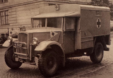 Ein Sanitätswagen des Typs Humber I.