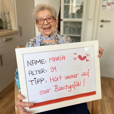 Maria's Geheimtipp für die Liebe: HÖRT IMMER AUF EUER BAUCHGEFÜHL!