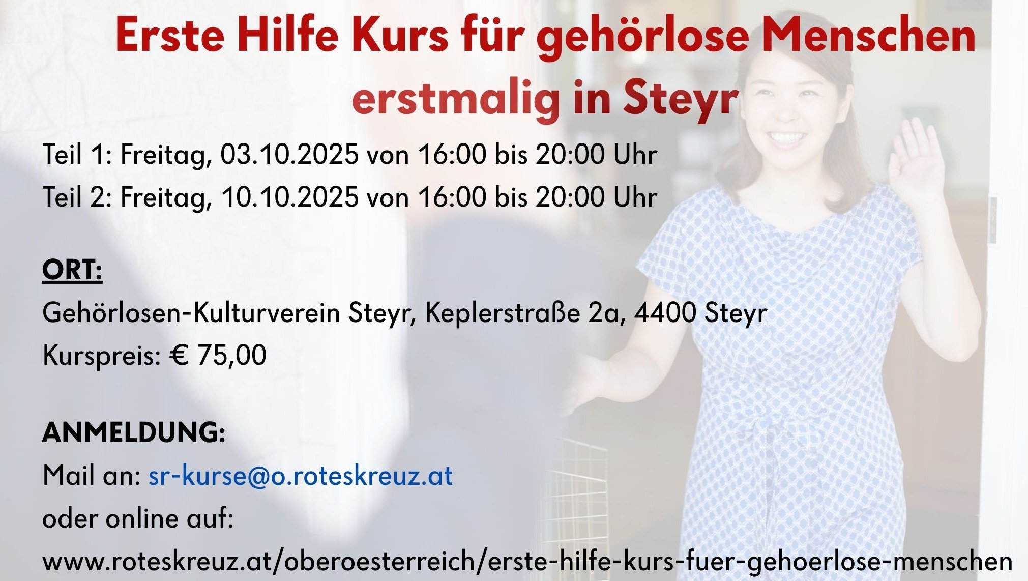 Erste-Hilfe-Kurs für Gehörlose