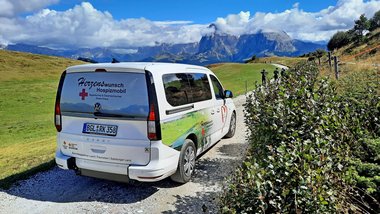 Das Herzenswunsch Hospizmobil in den Südtiroler Bergen