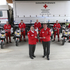Schlüsselübergabe an die Motorradstaffel des Roten Kreuzes NÖ durch Präsident Josef Schmoll (rechts vorne) und Kommandant der Sondereinheiten Harald Frimmel, Rotes Kreuz Niederösterreich.