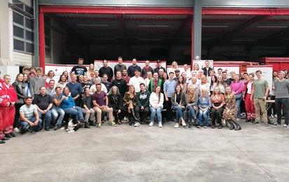 Gruppenfoto von Rotkreuz Mitgliedern aus Klosterneuburg