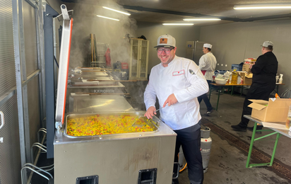Feldküchenchef Florian Stockinger