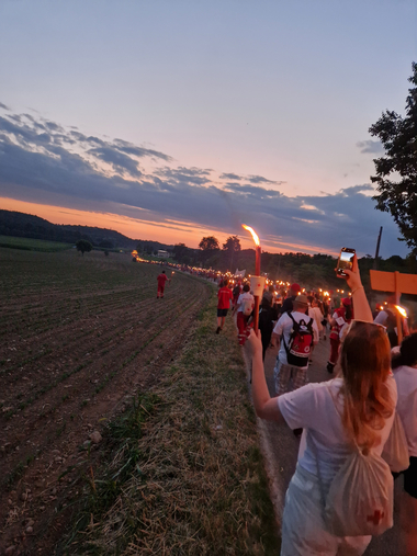 Fackelzug in Solferino