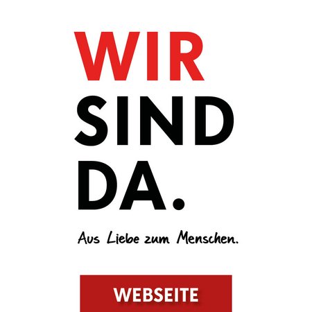 "Wir sind da" Logo