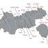 eine Grafik vom Bundesland Tirol, in der alle Team Österreich Tafeln in Tirol eingezeichnet sind
