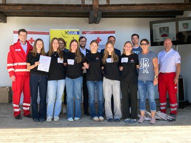 Die Schülergruppe des BRG Schloss Traunsee holten sich den Sieg beim 42. Erste-Hilfe-Landesbewerb.