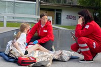 Foto © ÖRK Osttirol, Ecaterina TOLICOVA: Freizeitunfall im Skaterpark