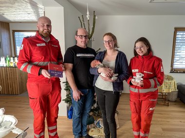 Einsatz mit Geburt im Fahrzeug