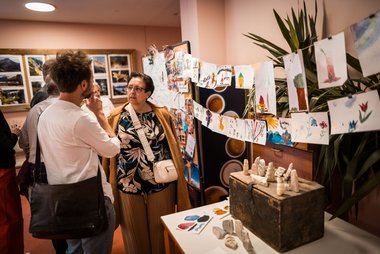 Bei der Abschlussveranstaltung konnten die Ergebnisse aller drei Workshops bestaunt werden 