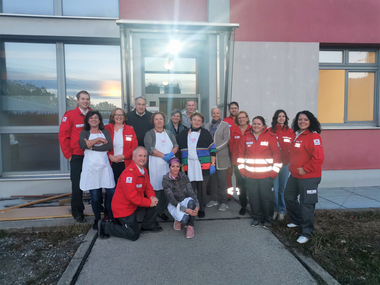 Team Österreich MitarbeiterInnen bei der Tafel Eröffnung