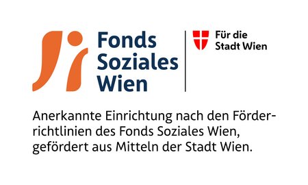 FSW_Förderlogo Anerkannte Einrichtung nach den Förderrichtlinien des Fonds Soziales Wien, gefördert aus den Mitteln der Stadt Wien