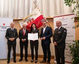 Lorena Bstieler, neue Ortsstellenleiterin in Matrei in Osttirol, wurde im Rahmen der Generalversammlung zur Abteilungskommandantin befördert.