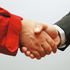 Handshake, Bildausschnitt.