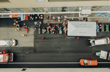 Die Betroffenen in der Patientensammelstelle