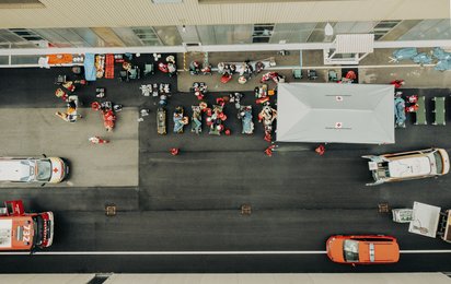 Die Betroffenen in der Patientensammelstelle