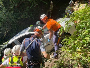 Simulierter Fahrzeugabsturz