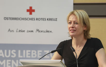 Anja Oberkofler - © ÖRK/Markus Hechenberger Anja Oberkofler, Vizepräsidentin des Roten Kreuzes