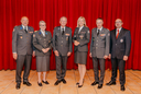 v.l.: Vizepräsident Bert Neuhofer, 1.Vizepräsidentin Prim. a.D. Dr. Ulrike Michl, Präsident Dr. Werner Aufmesser, Landesgeschäftsführerin Sabine Tischler, Anton Holzer (Landesrettungskommandant), Herbert Sommerauer (Mitglied der Geschäftsführung)©RK_Stoltenberg