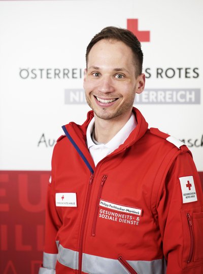 © RKNÖ Philipp Pechhacker-Martinek, Mentor im Roten Kreuz NÖ.
