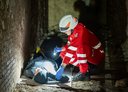 © RK Wels/Florian Neumüller Erste Sichtung von verletzter Person in Bunker