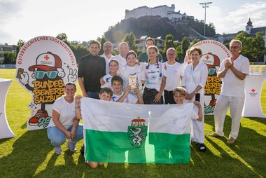 Gruppenfoto bei der Siegerehrung