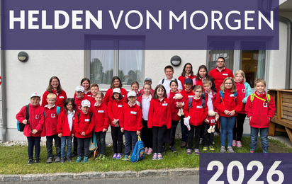 Das Foto zeigt das Titelblatt unserer Jugendrotkreuz-Broschüre.