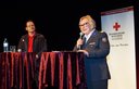 Bezirksstellenleiterin Mattersburg Helga Ludwig bei ihrer Laudatio zu 10 Jahre Lesepat:innen